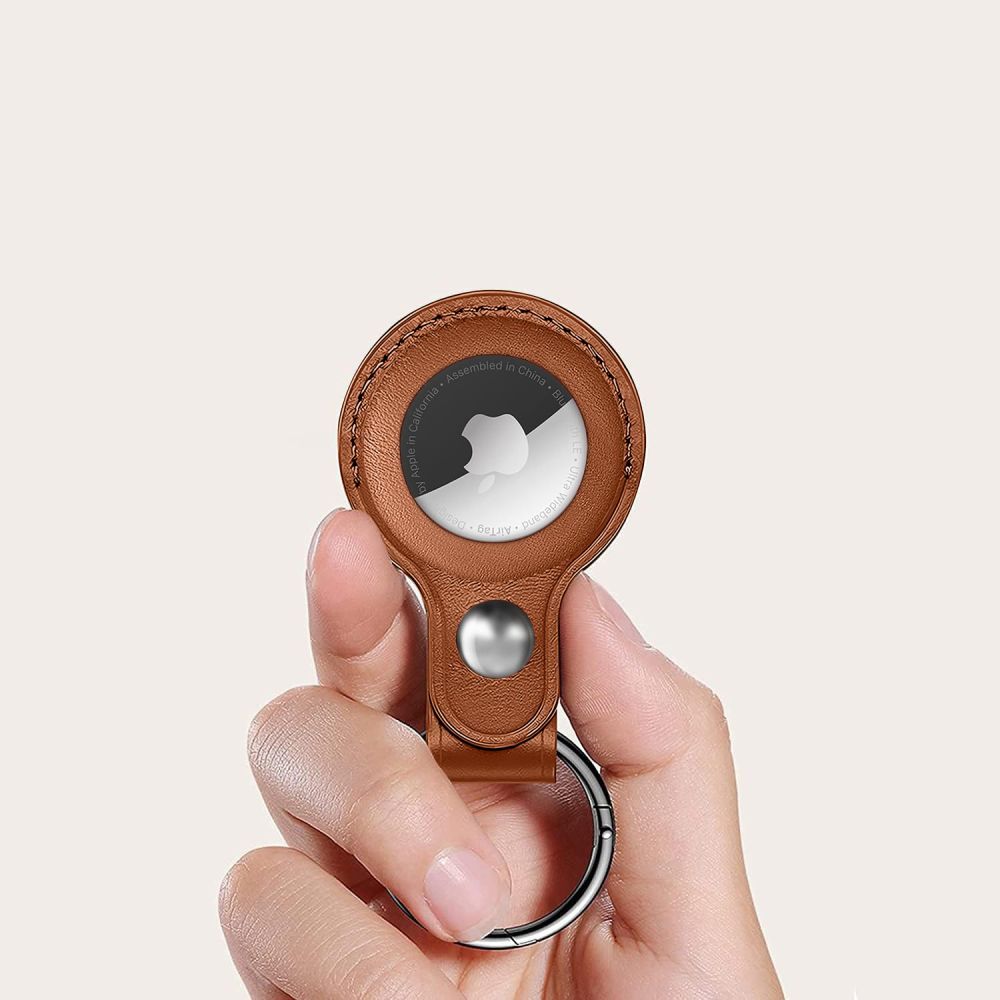 TECH-PROTECT NATURALFIT PRIVJESAK TORBICA ZA APPLE AIRTAG 1 / 2 - smeđa slika 8