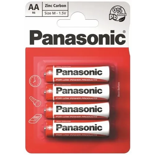 Panasonic baterije R6RZ/4BP-4xAA EU Zink Carbon 4 komada slika 1