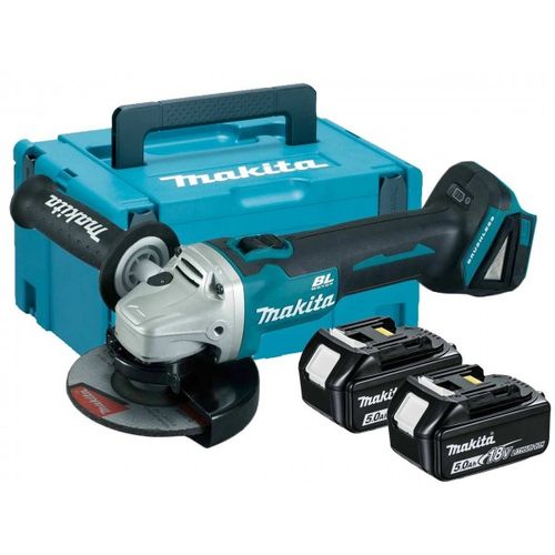 Makita aku brusilica DGA506RTJ (125mm, 18V, BL, 2x5Ah) slika 1