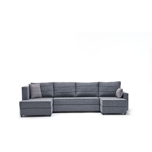 Atelier Del Sofa Kutna garnitura na razvlačenje, Sivo, Ece Panoramik - Grey slika 7