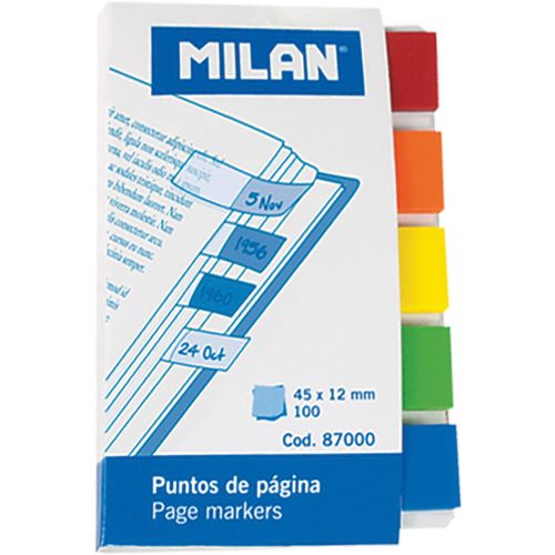 Zastavice označ.MILAN Transparent 5bojax20, 45x12mm 87000 slika 1