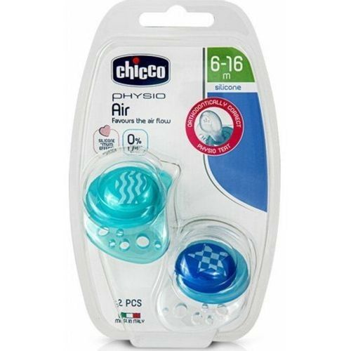 Chicco Duda varalica Physio Air 6-16mj - Silikon, 2kom Plava slika 1