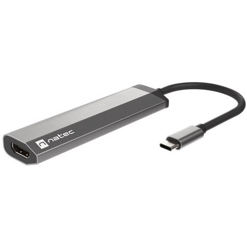 Natec NMP-1984 FOWLER SLIM, USB Type-C 3-in-1 Multi-port Adapter (USB3.0 Hub + HDMI + PD), Max. 100W Output, Grey slika 6