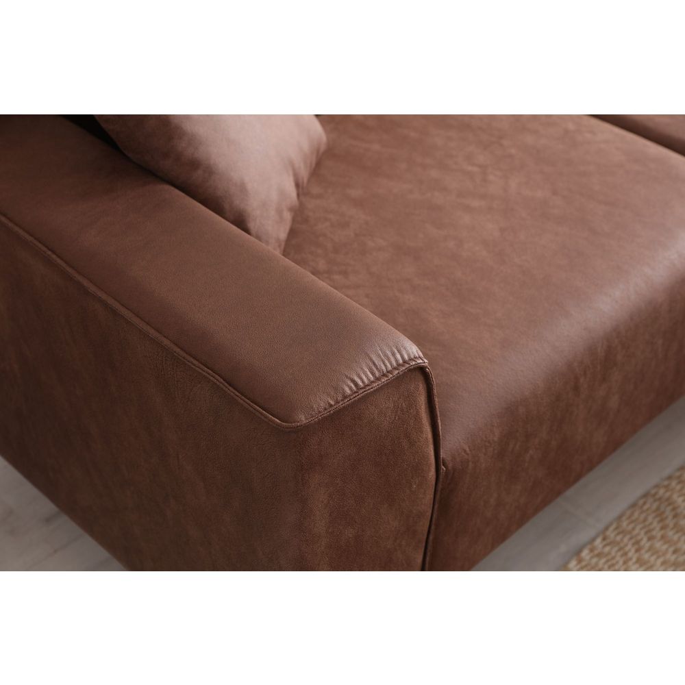Ugaona sofa New Petra R - boja: kesten slika 4