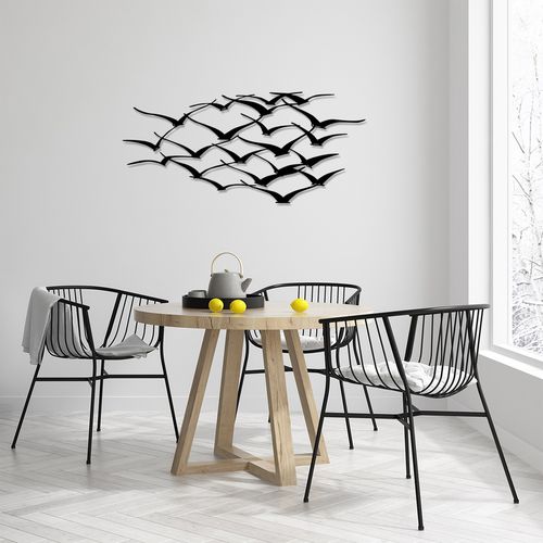 Herd Of Birds Black Decorative Metal Wall Accessory slika 2