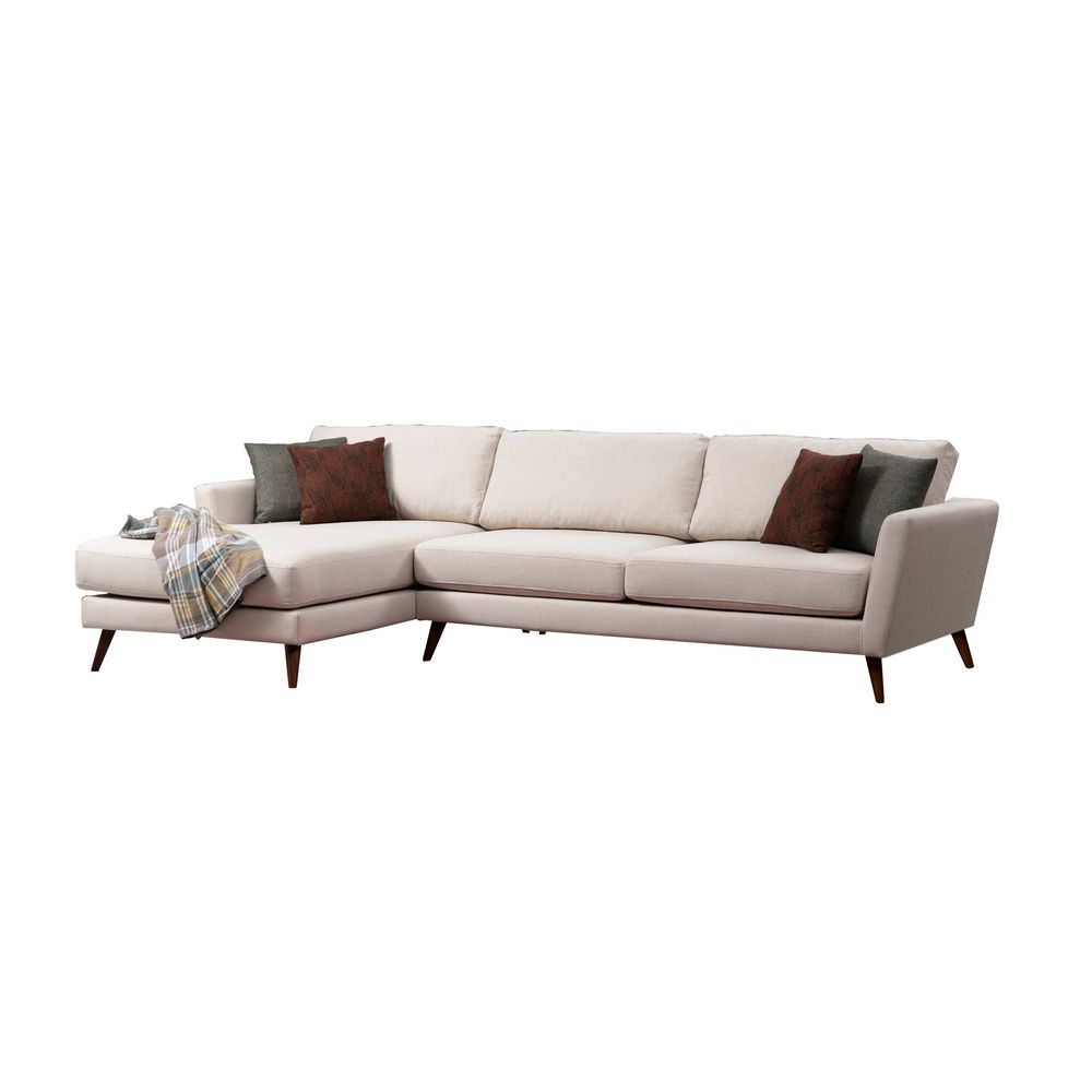 Mayorka Kutna Sofa na Razvlačenje Lijeva (Chl - 3R) - Bež slika 6