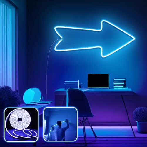 Arrow - Large - Blue Blue Decorative Wall Led Lighting slika 1