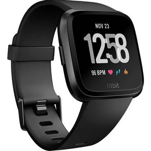 Fitbit FB505GMBK Versa pametni sat Black / Black Aluminum slika 1