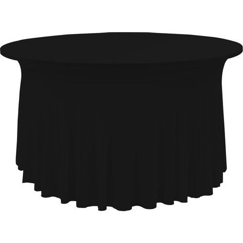 Rastezljive navlake za stol 2 kom duge 180 x 74 cm crne slika 8