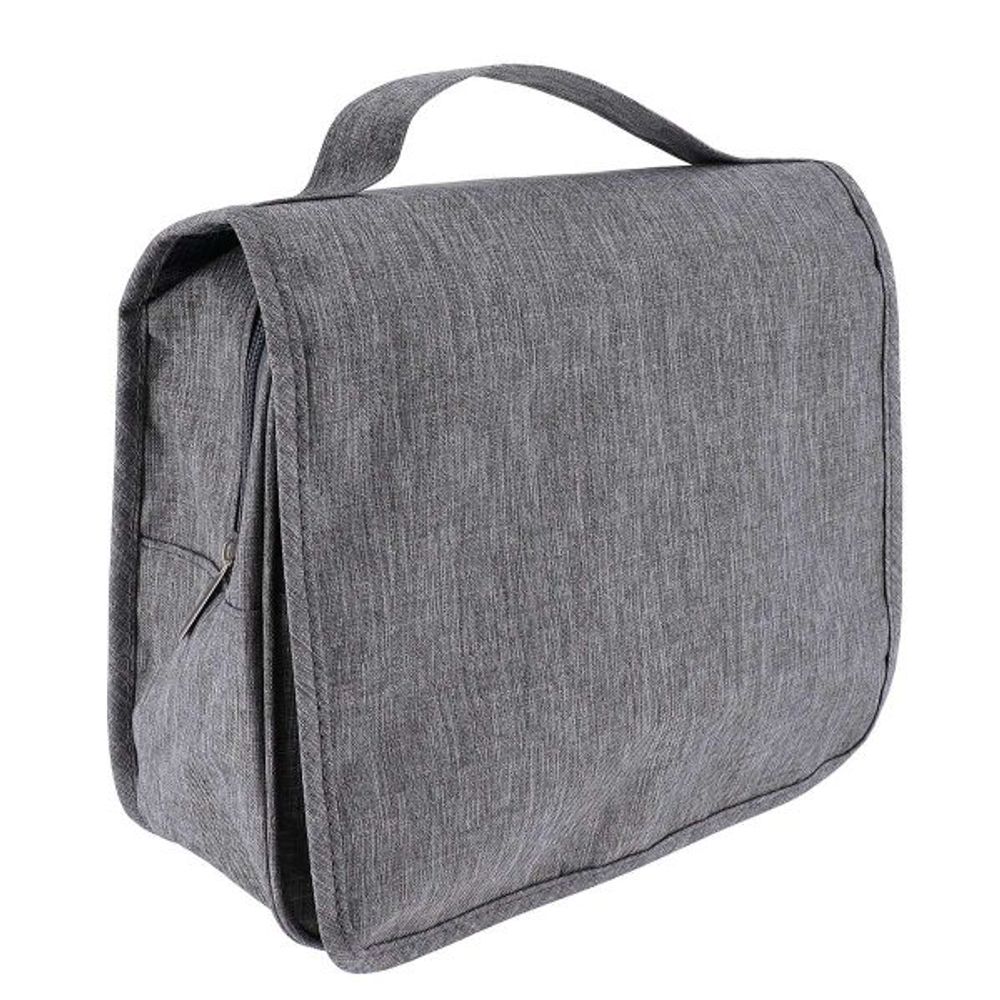 Tendance toaletna torbica heather sa preklopnim poklopcem, siva slika 1