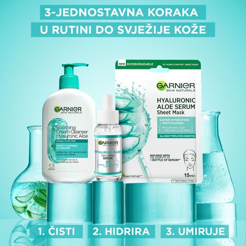 Garnier Hyaluronic aloe umirujući gel za čišćenje kremaste teksture 250ml​ slika 7