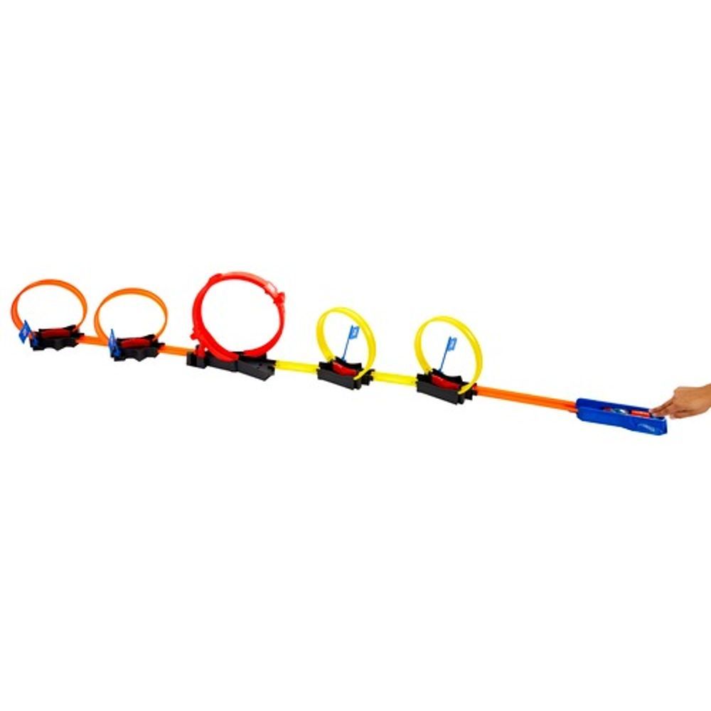 Hot Wheels Action Milti-Loop Raceoff Staza sa višestrukim petljama i autićem slika 2
