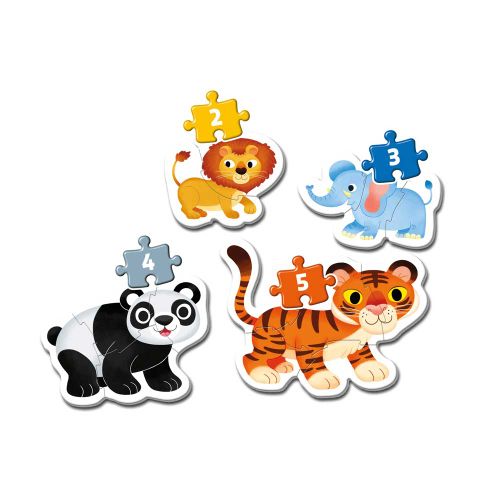 Clementoni Puzzle 2-3-4-5 My First Wild Animals slika 2