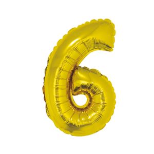 FG-C35Z6 Folijski balon 6 Zlatni 35cm