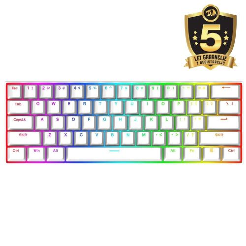 Tipkovnica - Redragon Dragonborn K630 RGB Bijela Smeđi Prekidači slika 1