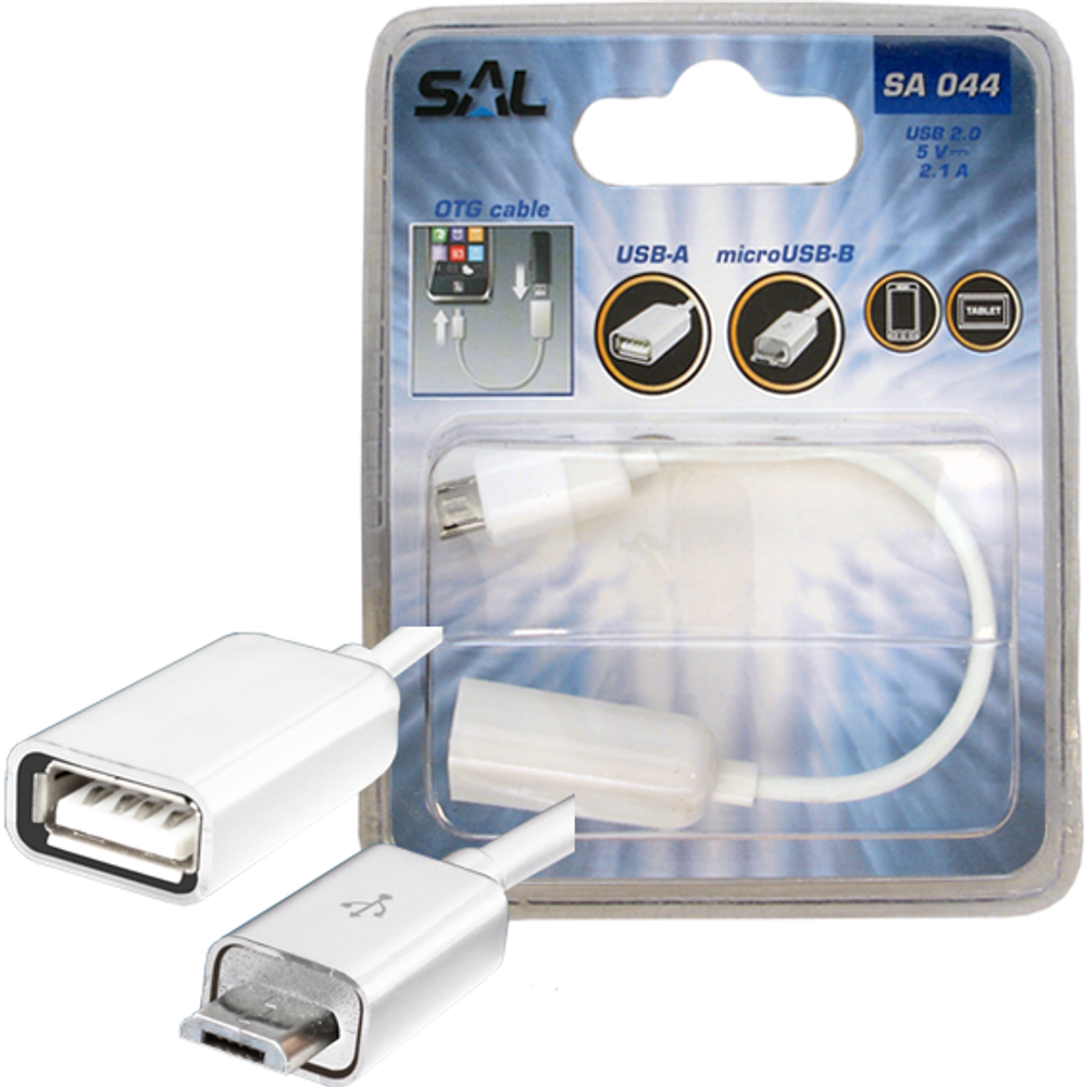 SAL USB micro OTG kabl, dužina 16 cm, USB 2.0 - SA 044 slika 1