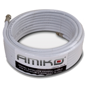 Amiko Koaksijalni kabel RG-6, CCS, 90dB, 10 met. Sa konektorima - RG6/90dB - 10m