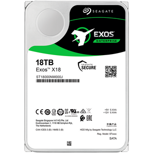 SEAGATE HDD Server Exos X18 18TB 3.5'' SATA 6Gb/s 7200rpm