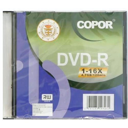 DVD-R 4.7 GB 120 min 16x Copor 1/1 slika 2