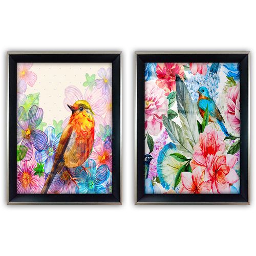 SGC7436502515545 Multicolor Decorative Framed Painting (2 Pieces) slika 2