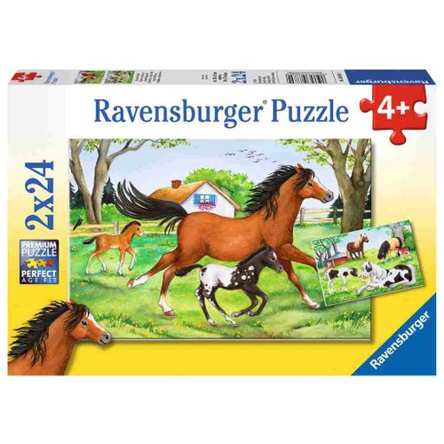 Ravensburger Puzzle Svijet Konja 2x24 Komada slika 1