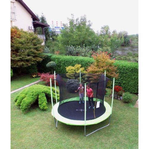 Legoni Trampolin Fun sa zaštitnom mrežom, zeleni, 244 cm slika 2