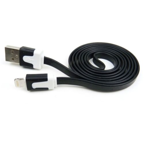 USB color flat kabl, iphone, 1m  Bela slika 3