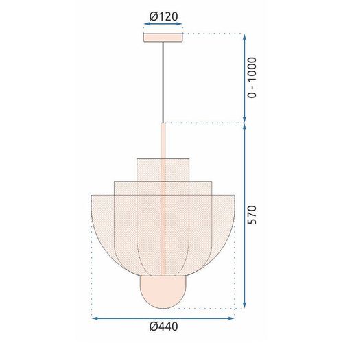 TOOLIGHT Viseća stropna svjetiljka Rose Gold APP888-CP slika 14