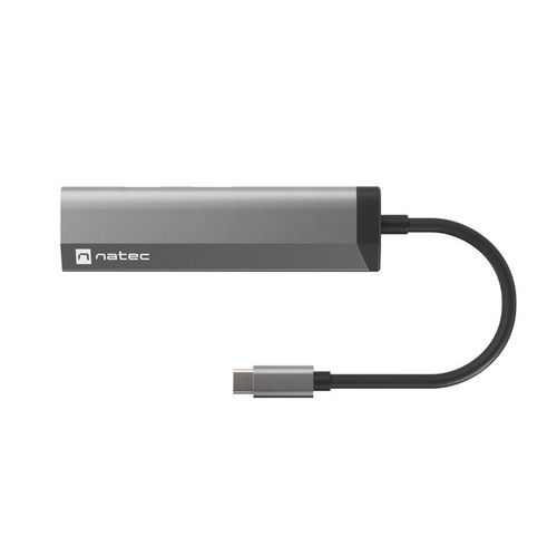 Natec NMP-1984 FOWLER SLIM, USB Type-C 3-in-1 Multi-port Adapter (USB3.0 Hub + HDMI + PD), Max. 100W Output, Grey slika 5