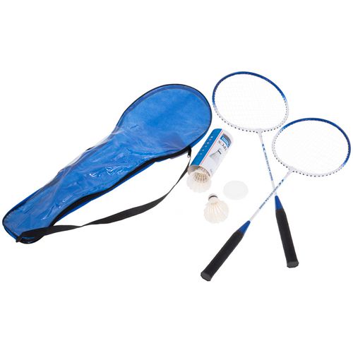 Set reketa za badminton u torbi plavi slika 2