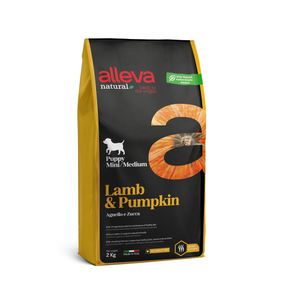 Alleva Natural Dog Puppy Lamb &amp; Pumpkin All Breeds 2 kg