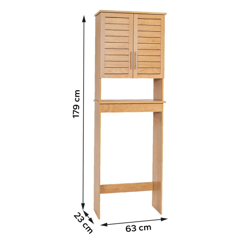 Tendance kupaonski ormarić za iznad wc školjke Colonial, 2 vrata + 1 polica 179x63x23 cm, MDF slika 2