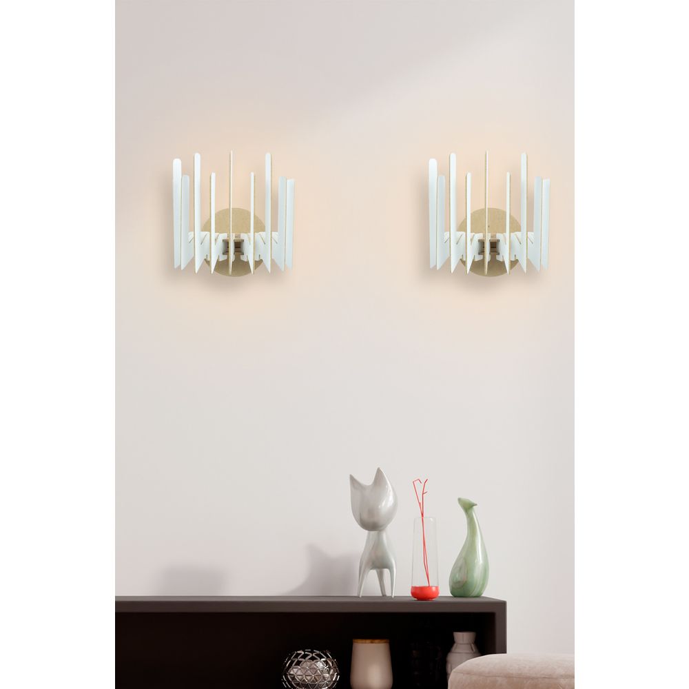 Bijela zidna lampa 207-ZB2 slika 1
