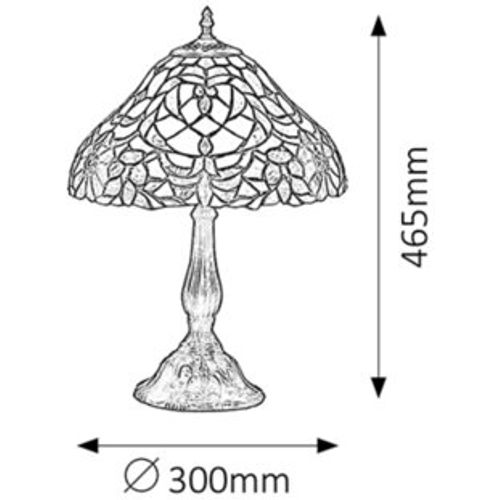 Rabalux Mirella stona lampa E27 60W Klasična rasveta slika 3