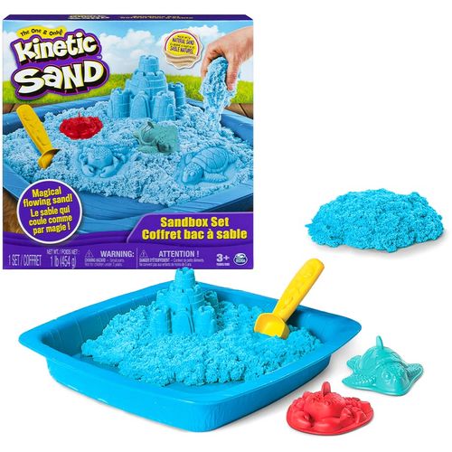 Kinetički pijesak - pješčanik - plava slika 1