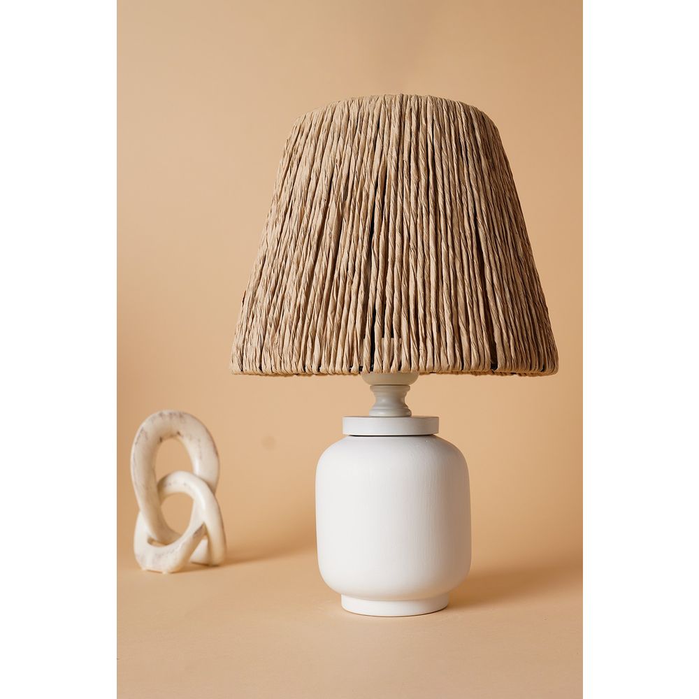 YL588 Bijela Hrastova Lampa za Sto slika 1