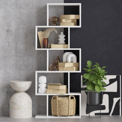 Meric - White White Bookshelf slika 1