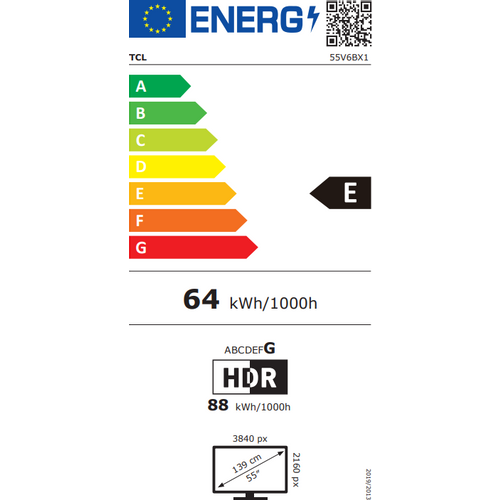 TCL televizor LED TV 55V6B, UHD, Google TV slika 2