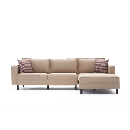 Atelier Del Sofa Kutna garnitura, Krem, Kale Velvet Right - Cream slika 6