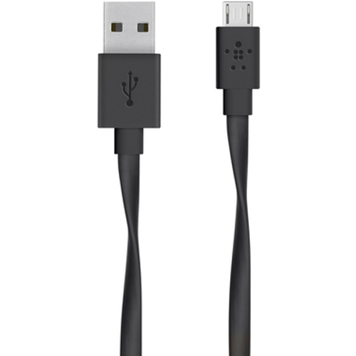 Belkin MIXIT Flat USB-A - Micro-USB B - cable, 1.2 m, Black slika 1