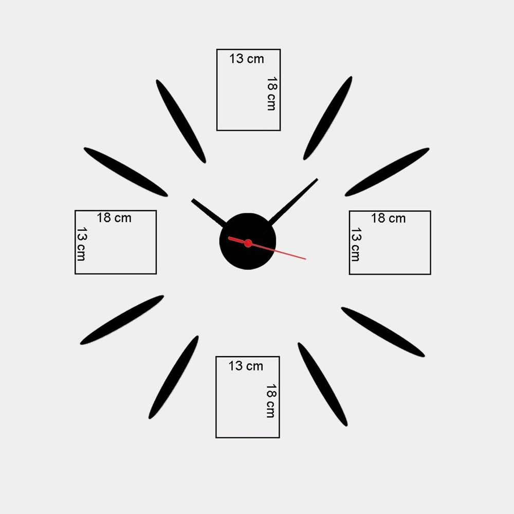 Decorative mdf clock SCS06, colour: multicolor slika 3