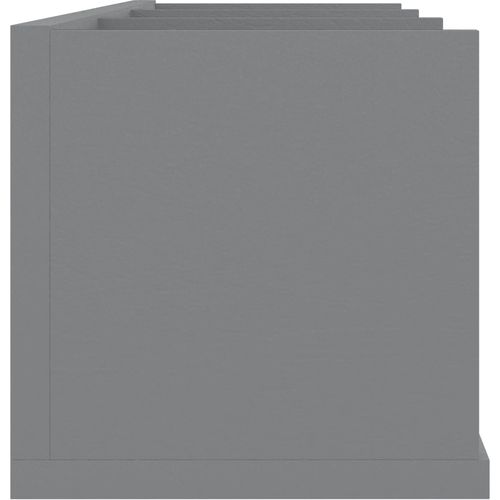 Zidna polica za CD-ove siva 75 x 18 x 18 cm od iverice slika 5