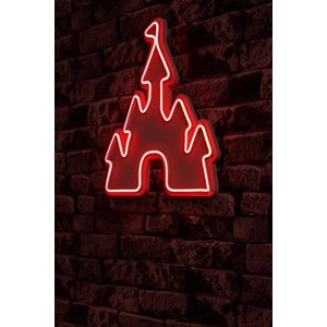 Wallity Ukrasna plastična LED rasvjeta, Castle - Red