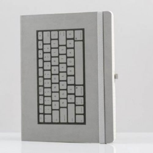 Notebook A4 Tipkovnica meki uvez sivi slika 1