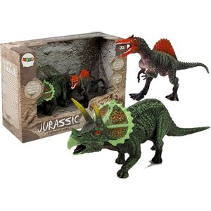 Set figurica Raptora i Triceratops