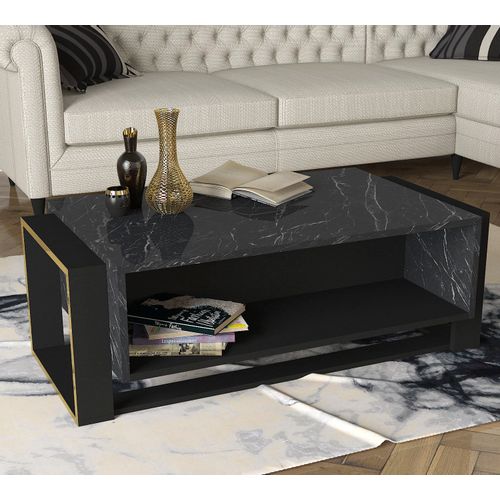 Hanah Home Bianco Black Gold Sto za kafu slika 2