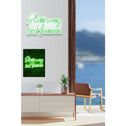 Wallity Ukrasna plastična LED rasvjeta, Stairway to Heaven - Green slika 10