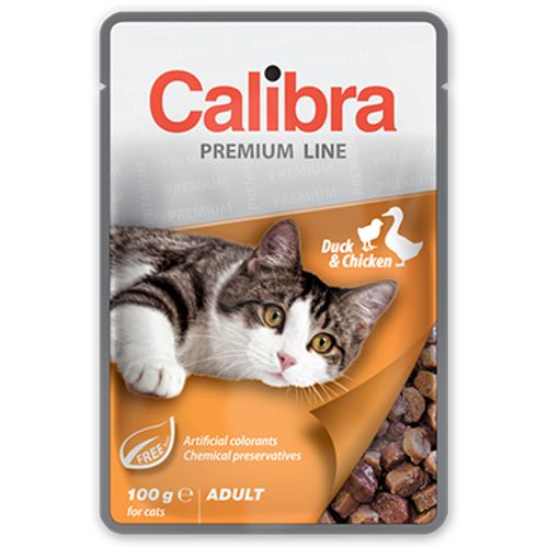 Calibra Cat Adult Kesica Pačetina i Piletina, hrana za mačke 100g slika 1