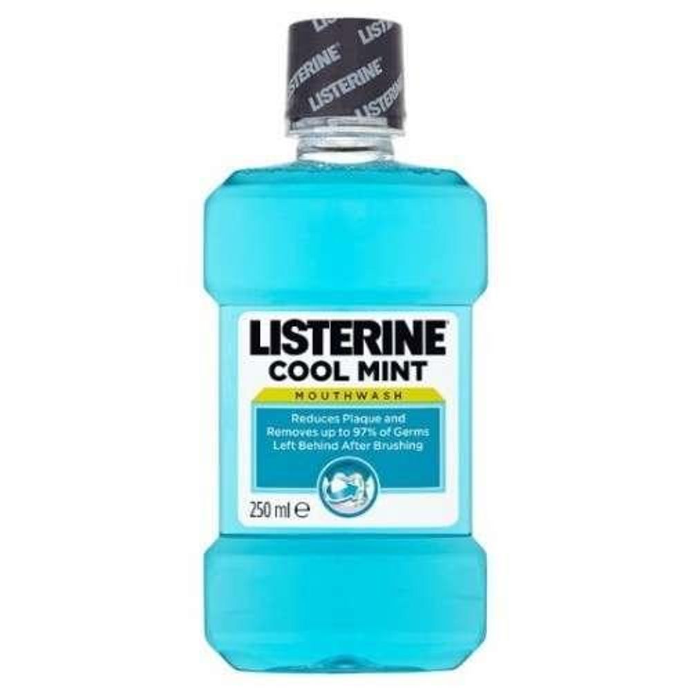 LISTERINE COOLMINT 250ML - Osvježavajući rastvor za ispiranje usne šupljine slika 1