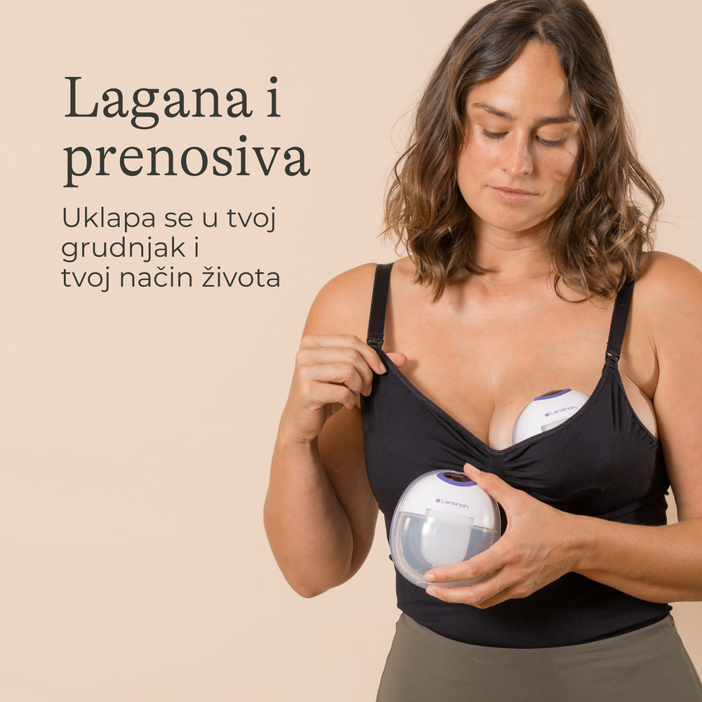 Lansinoh Nosiva dupla električna izdajalica 5166 slika 8